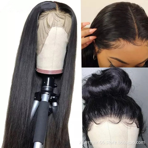 Hd Lace Wig Vendor Virgin Human Hair Wig,36 inch 40inch Transparent Hd Lace Frontal Wig,Brazilian Lace Front Wig For Black Women
